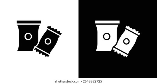 Ícone de snacks de um vetor de estilo plano