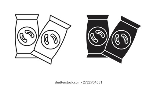 ícone Snacks vetor isolado Ilustração. Pictograma vetorial para web e app