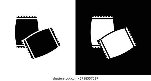 Ilustración vectorial de iconos de bocadillos - iconos vectoriales de estilo negro de alta calidad