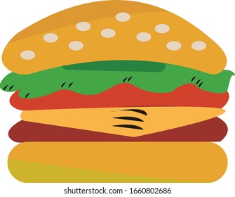  snacks simple clip art vector illustration