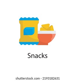 Snacks vector flat Icon Design illustration. Miscellaneous Symbol on White background EPS 10 File