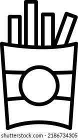 Snacks Vector Line Icon Design