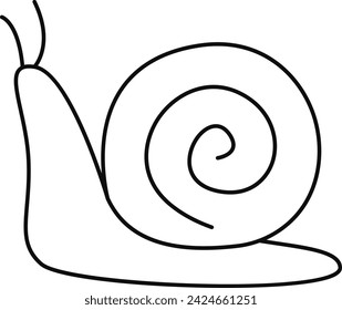 Schnecke Tier gefütterte Vektor-Illustration