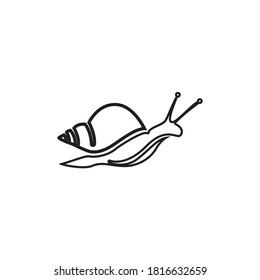 logotipo y plantilla de símbolo de animal caracol 