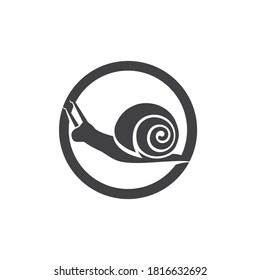 logotipo y plantilla de símbolo de animal caracol 