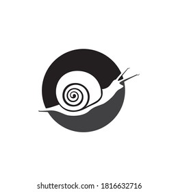 logotipo y plantilla de símbolo de animal caracol 