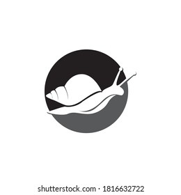 logotipo y plantilla de símbolo de animal caracol 