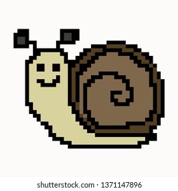 Snail animal  pixel