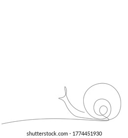 snail animal silhouette vector illustration