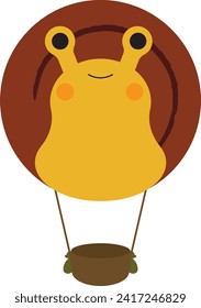 Snail balloon cute cartoon vector