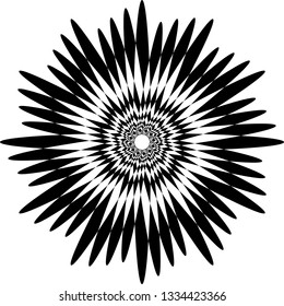 Snail Butterfly effect black on transparent background arabesque design