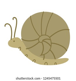 Snail. Cardboard style