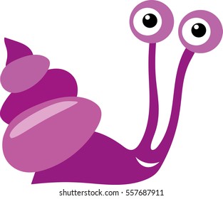 Snail cartoon icon