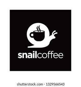 snail coffee logo design