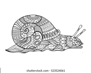 Libro de colorantes para adultos ilustraciones vectoriales. Colores antiestrés para adultos. Lápiz de tatuaje. Estilo Zentangle. Líneas en blanco y negro. Patrón de encaje