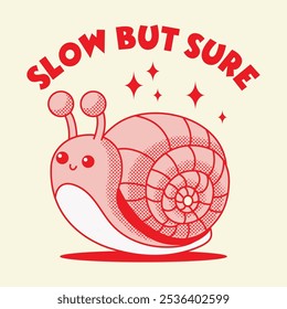 Snail cute retro cartoon vector hand drawn cute retro cartoon vector hand drawn