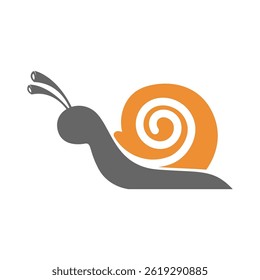 Snail design icon logo template