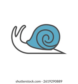 Snail design icon logo template