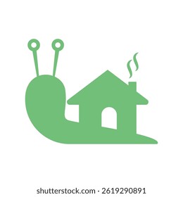 Snail design icon logo template