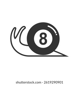 Snail design icon logo template