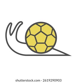 Snail design icon logo template
