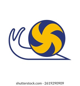Snail design icon logo template