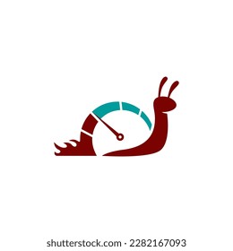 A snail with fire on its face and a slug at the bottom