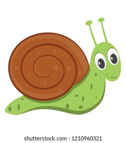 Snail flat colored icon