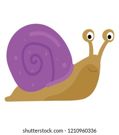 Snail flat colored icon