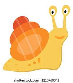 Snail flat colored icon