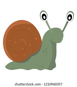 Snail flat colored icon