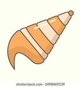 snail flat design vector for summer season suitable for your design needs