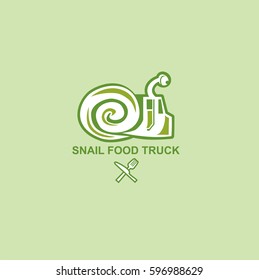 Snail Food Truck Logo