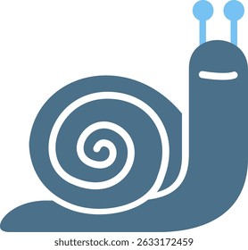 Snail Glyph Two Colour Icon