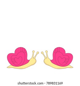 snail with heart