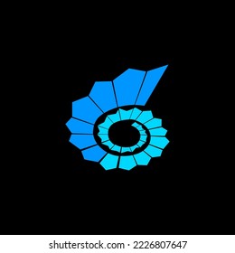 Snail house logo vector illustration design