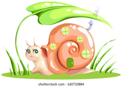 snail with a house for your design