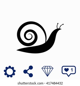 Snail icon.