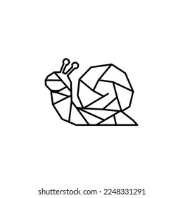 Snail icon of 3 types: color, black and white, outline. Isolated vector sign symbol