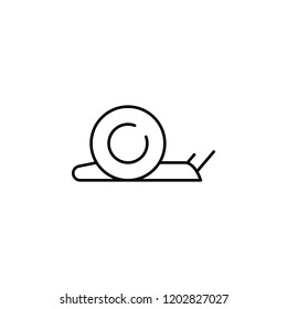 snail icon. Element of speed icon for mobile concept and web apps. Thin line snail icon can be used for web and mobile