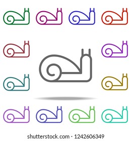 snail icon. Elements of autumn in multi color style icons. Simple icon for websites, web design, mobile app, info graphics