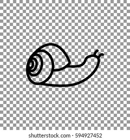 Snail icon Flat.