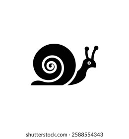 Snail icon Flat vector set outline