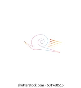 Snail icon, illustration vector. 