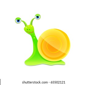 snail icon isolated on white background