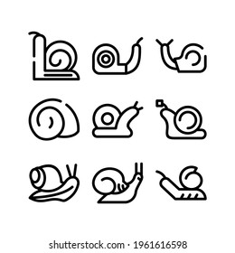 snail icon or logo isolated sign symbol vector illustration - Collection of high quality black style vector icons
