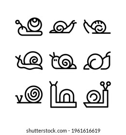 snail icon or logo isolated sign symbol vector illustration - Collection of high quality black style vector icons
