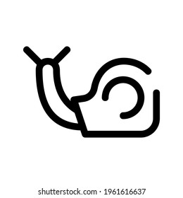 icono de caracol o logotipo símbolo de signo aislado ilustración vectorial - iconos vectoriales de estilo negro de alta calidad
