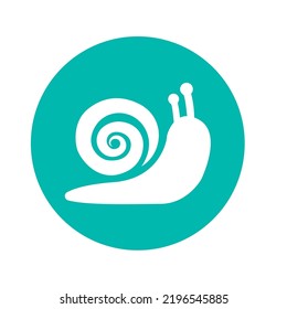 Snail icon on a white background. Vector illustration