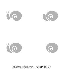 snail icon on a white background, vector illustration